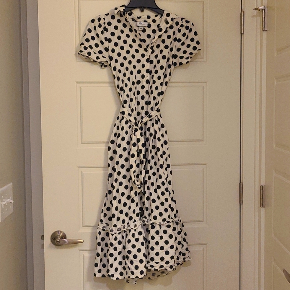 Target Lisa Marie Fernandez Black and White Polka Dot Dress